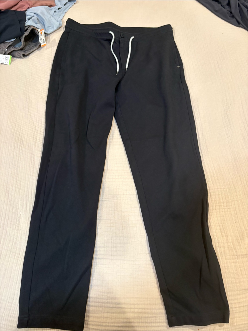 VUORI Solana Pant Twill Knit Size L Black Pull On Drawstring Pocket V450 - Picture 3 of 11